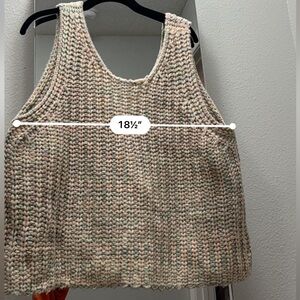 Arula crochet pastel rainbow cropped tank top